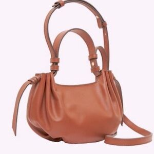 AJE Tan Leather Pouch Bag vintage (limited edition) 100%  pr leather not a copy